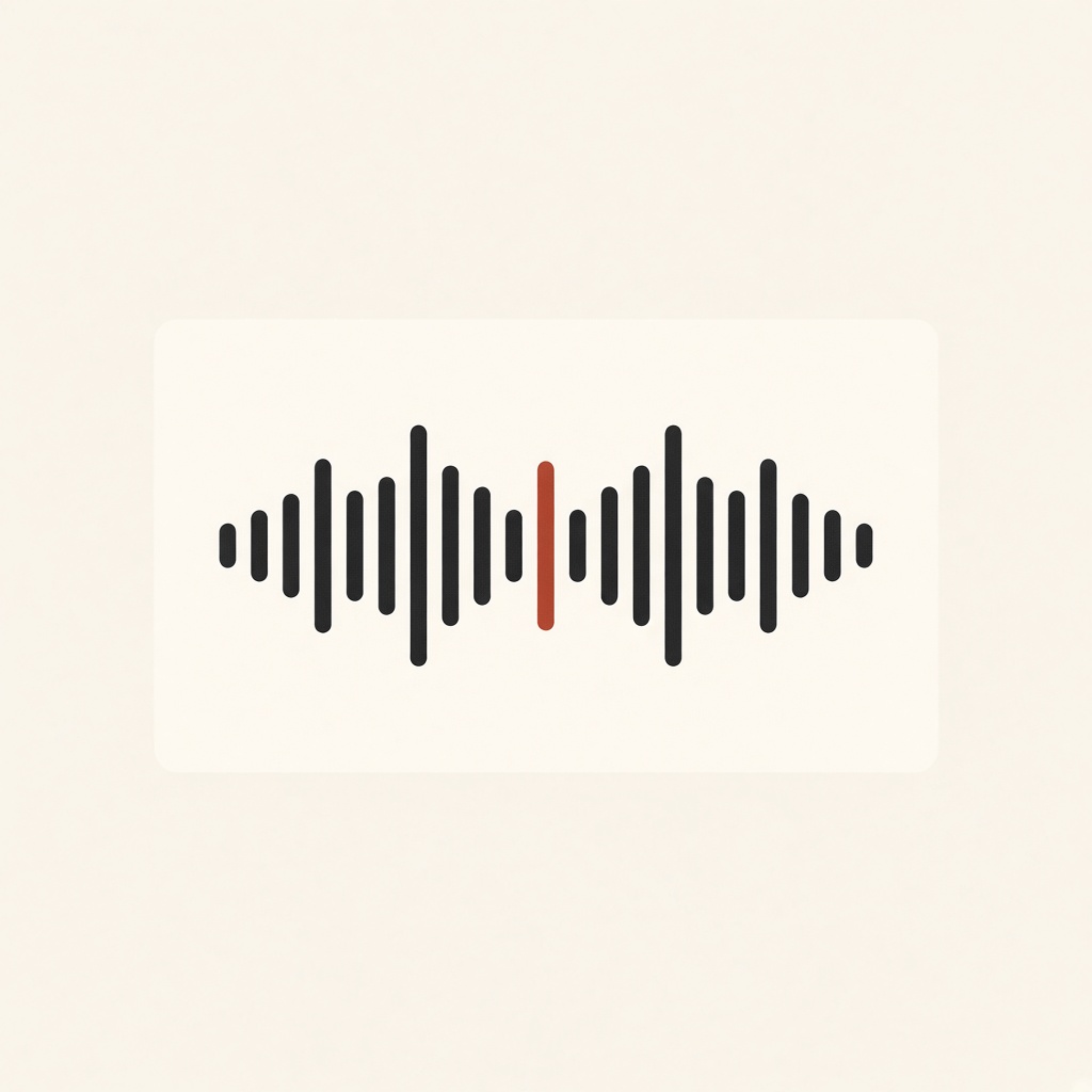A voice-memo waveform